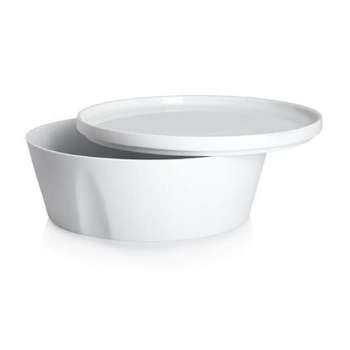 Degrenne - La Vaisselle De L'econome Blanche Coffret Bol Droit Et Assiette 24 Cm  - Blanc