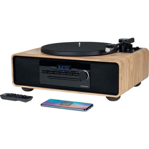 NAERYUT-Micro Stereo System,Bluetooth 5.0,Cd Player,Integrated Platinum (Mic300Tt)