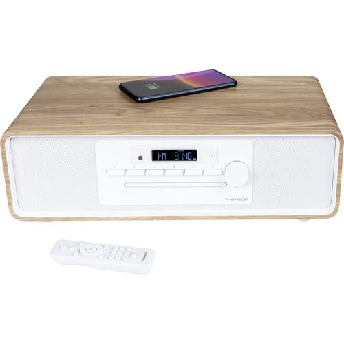 NAERYUT-Mic301Ibt Micro Stereo Cd Radio Fm Radio 50 Preset Stations Usb Bluetooth Aux-In+Wireless Charger And Usb