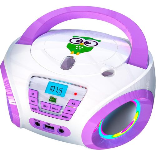 NAERYUT-Tunes Children'S Cd Player-Nov y-Fm Radio-Batteries Included-Cute Radio With Speakers-The Perfect Gift For Toddlers-Purple