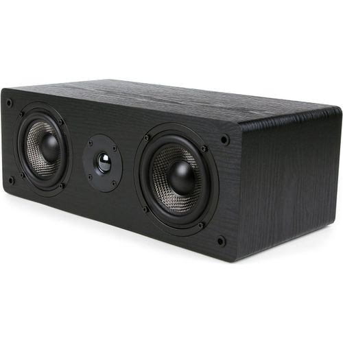 NAERYUT-Mb42-C Standard Center Speaker With 10Cm Dual Carbon Fiber Woofer And Silk Dome Tweeter (Black,Each)