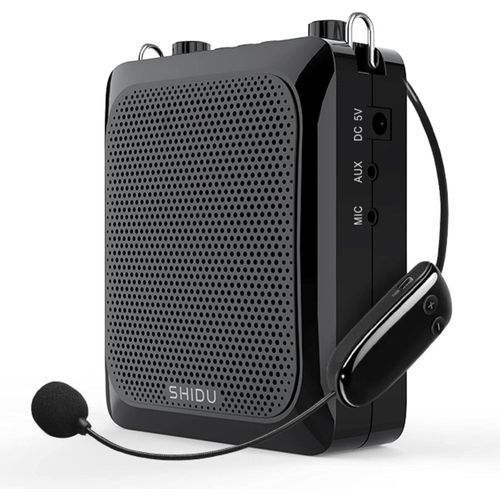 NAERYUT-25W Voice Amplifier With Wireless Headset Microphone,Portable Bluetooth Mini Pa System Voice Amplification With Sound,Rechargeable Microphone Speaker 4000Mah For Teachers/Elderly Etc