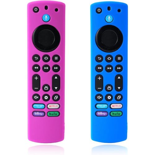 NAERYUT-Lot De 2 Protection Telecommande En Silicone(4E Génération)Applicables Aux Télév urs Intelligents(Lite,Gen 2,Gen 3 Et 4K),Applicables Aux Télév urs Intelligents Cube Gen 2 Et Gen 3