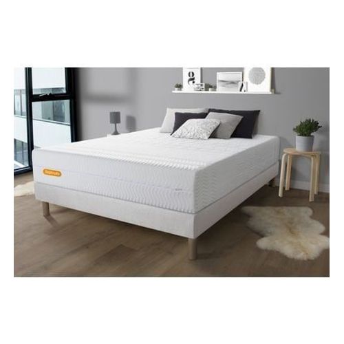 Sept Nuits - Matelas Memo Bio Mã©Moire De Forme 5 Zones De Confort  - Blanc