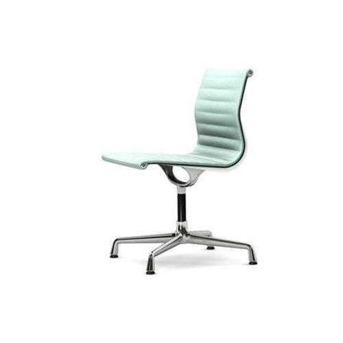 Vitra - Chaise En Aluminium - Ea 101 - Chromã© - Hopsak - Menthe/Ivoire  - Vert