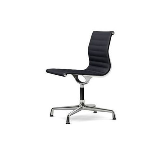 Vitra - Chaise En Aluminium - Ea 101 - Chromã© - Hopsak - Noir  - Noir