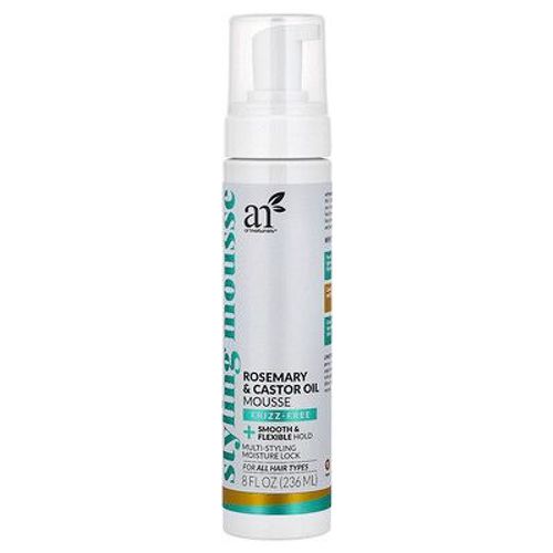 Artnaturals, Mousse Coiffante À L'huile De Romarin Et De Ricin, Pour Tous Les Types De Cheveux, 236 Ml 