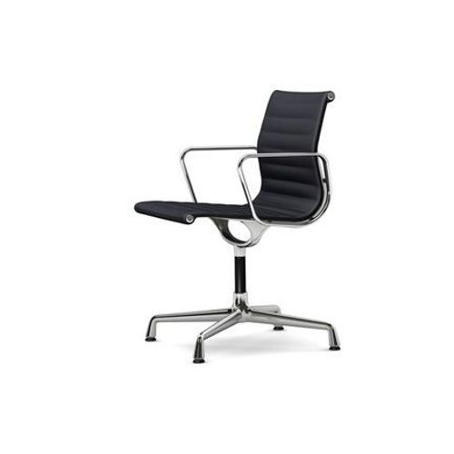 Vitra - Chaise En Aluminium - Ea 104 - Poli - Hopsak - Noir  - Noir