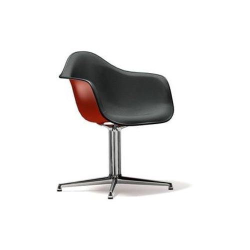 Vitra - Dal Avec Rembourrage Intã©Gral - Poppy Red - Hopsak - Rouge/Cognac - Cuir Noir  - Rouge