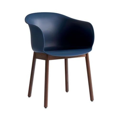 Andtradition - Chaise Elefy Jh30 - Bleu Nuit - Noyer  - Bleu