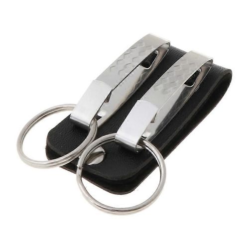 Mode Hommes Porte-Clés Ceinture Boucle Porte-Clés Avec 2 Clips Détachables Bijoux Décor