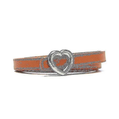 Ceintures Pour Femmes 2022 Ceinture Mince Sweet Heart Buckle Jeans Décoratifs Sangle Robe All-Match Avec Ceinture Pour Femmes