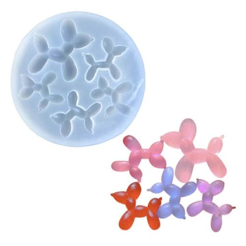 Porte-Clés Pendentif Résine Moule Ballon Chien Moule En Silicone Pour Décorations Nail Art
