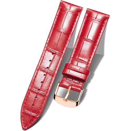 Ershi-Bracelet De Montre En Cuir Crocodile Véritable Remplacement Montre Bracelet À Dégagement Rapide Etanche 10 Couleurs 13 Taill[9