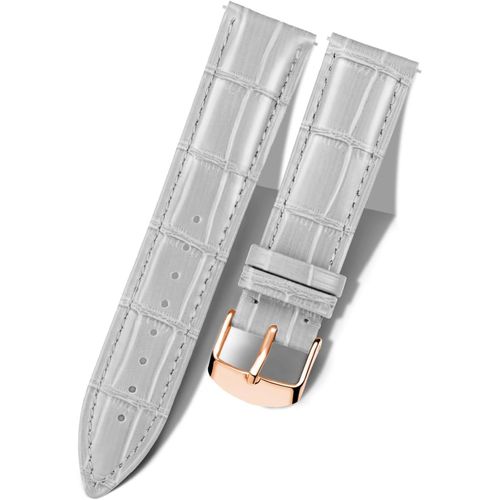 Ershi-Bracelet De Montre En Cuir Crocodile Véritable Remplacement Montre Bracelet À Dégagement Rapide Etanche 10 Couleurs 13 Taill[1