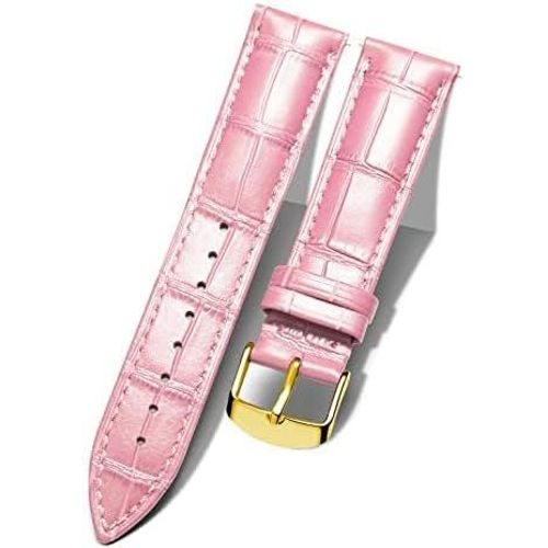 Ershi-Bracelet De Montre En Cuir Crocodile Véritable Remplacement Montre Bracelet À Dégagement Rapide Etanche 10 Couleurs 13 Taill[1