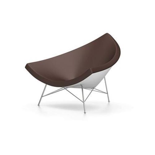 Vitra - Coconut Chair - Cuir Chataã®Gne  - Marron