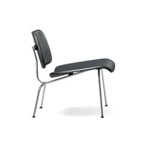 Vitra - Chaise Plywood Group Lcm Cuir - Frãªne Noir  - Noir