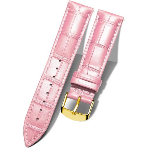 Ershi-Bracelet De Montre En Cuir Crocodile Véritable Remplacement Montre Bracelet À Dégagement Rapide Etanche 10 Couleurs 13 Taill[1