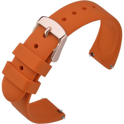 Ershi-Bracelets De Montres Silicone, Bracelet De Rechange En Caoutchouc À Dégagement Rapide 18mm 20mm 22mm, Boucle En Acier Inoxyd[8