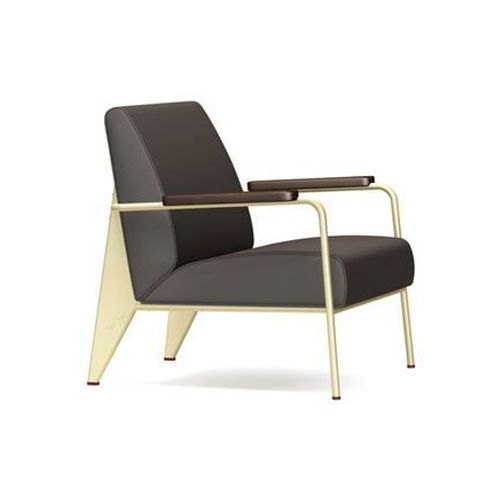 Vitra - Fauteuil De Salon - Chãªne Foncã© - Ã©Cru - Gris Foncã©  - Gris