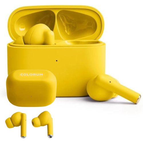 ERSHI-COLORUM TWS Ecouteurs Bluetooth sans Fil Jaune - Écouteurs Basses Puissantes - Ecouteur Bluetooth avec Microphone - Port USB[8