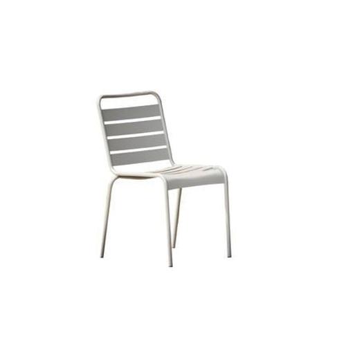 Jan-Kurtz - Chaise Empilable Fiam Mya Metal - Blanc  - Blanc