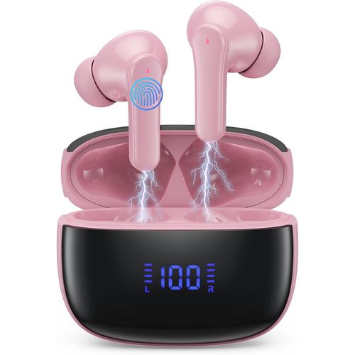 ERSHI-Ecouteurs Bluetooth sans Fil Sport, 2024 Écouteur Bluetooth 5.3 HiFi Stéréo avec 4 ENC Réduction Antibruit Mic, Oreillette B[2