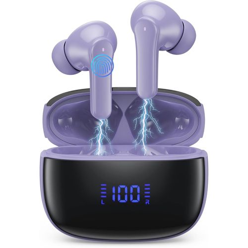 ERSHI-Ecouteurs Bluetooth sans Fil Sport, 2024 Écouteur Bluetooth 5.3 HiFi Stéréo avec 4 ENC Réduction Antibruit Mic, Oreillette B[2
