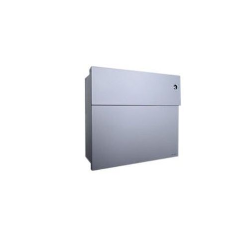 Radius - Boã®Te Aux Lettres Letterman Avec Sonnette Bleue - Argent  - Gris