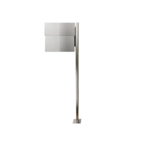 Radius - Boã®Te Ã  Lettres Sur Pied Letterman Xxl 2 - Acier Inoxydable  - Gris
