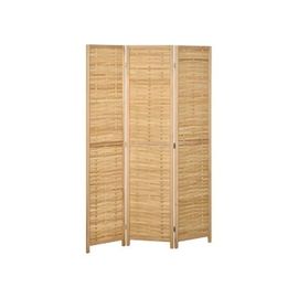 HOMCOM Séparation de pièces Paravent en 3 parties Paravent de protection visuelle en bambou 120x170 cm