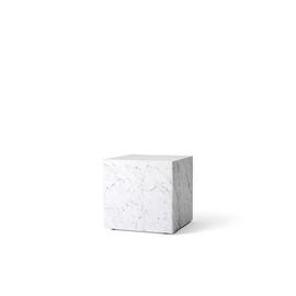 Audo - Table Plinth  - Marbre Blanc - Cubic  - Blanc