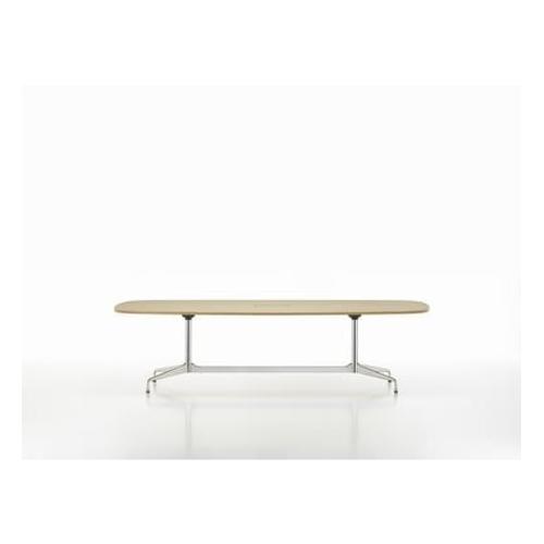 Vitra - Eames Segmented Table Meeting Bootsform - Hpl Blanc, Bord En Plastique Noir (Utilisable Ã  L'extã©Rieur) - Chrome Brillant - 280 X 130cm  - Blanc