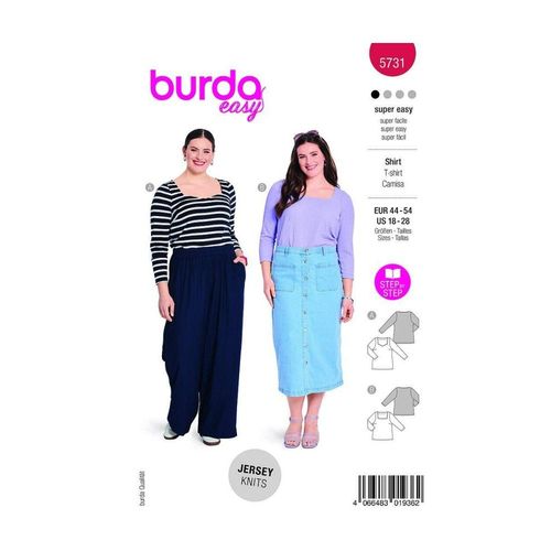 Patron Burda 5731 - Top