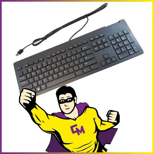 Clavier AZERTY USB HP TPC-C001K Noir 106 Touches Keyboard