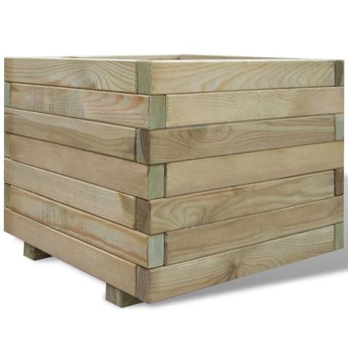 Prolenta Premium - Lit Surélevé 50x50x40 Cm Bois Carré