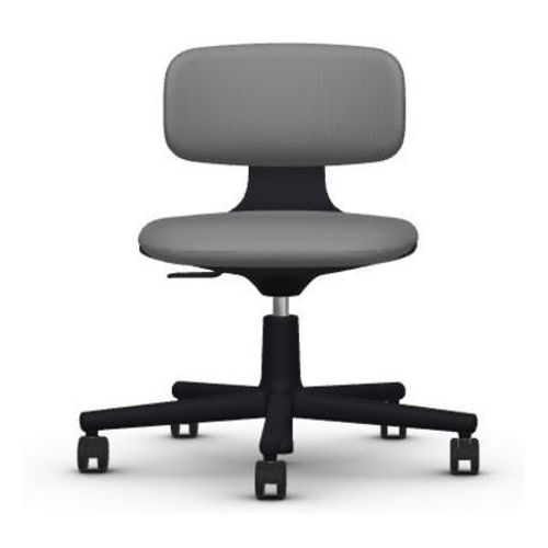 Vitra - Chaise Rookie  - Tress Mã©Lange Galet - Noir Profond  - Gris