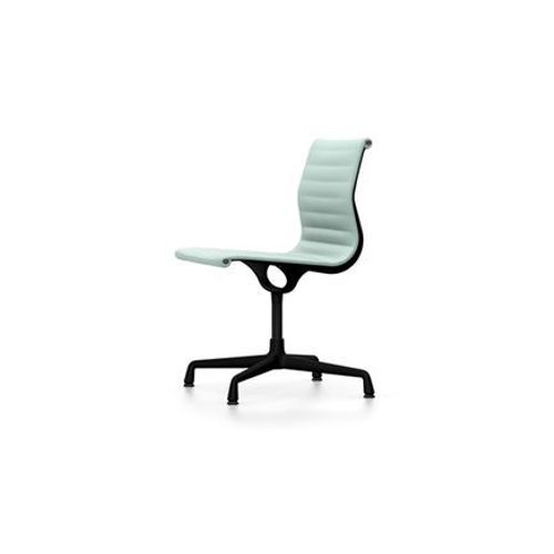 Vitra - Chaise En Aluminium - Ea 101 - Noir Profond - Hopsak - Menthe/Ivoire  - Vert