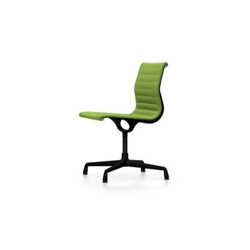 Vitra - Chaise En Aluminium - Ea 101 - Noir Profond - Hopsak - Vert Prairie/Forest  - Vert