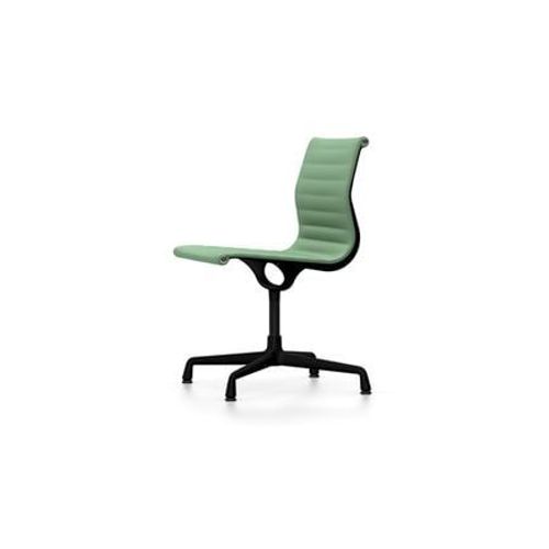 Vitra - Chaise En Aluminium - Ea 101 - Noir Profond - Hopsak - Menthe/Forest  - Vert