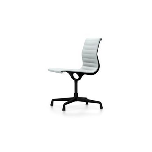 Vitra - Chaise En Aluminium - Ea 101 - Noir Profond - Hopsak - Bleu Polaire/Ivoire  - Bleu