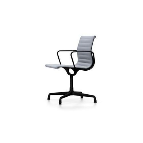 Vitra - Chaise En Aluminium - Ea 104 - Noir Profond - Hopsak - Bleu Foncã©/Ivoire  - Bleu