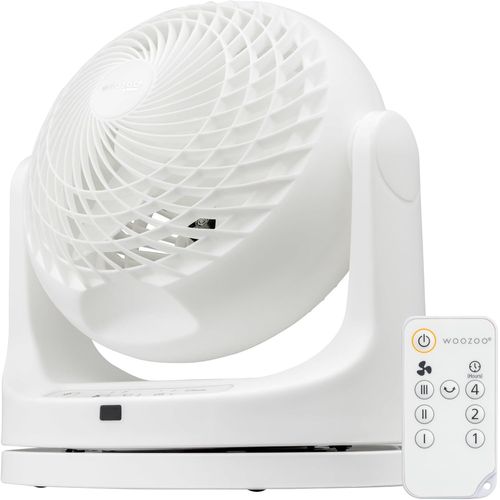 LETNERNY-Woozoo, Ventilateur De Table, 23M², Ventilateur De Bureau, Blanc, 3 Vitesses, Télécommande, Minuterie 4H, Silencieux, Oscillation, Pour Chambre, Salon, Petit, Puissant, P -Mkc18