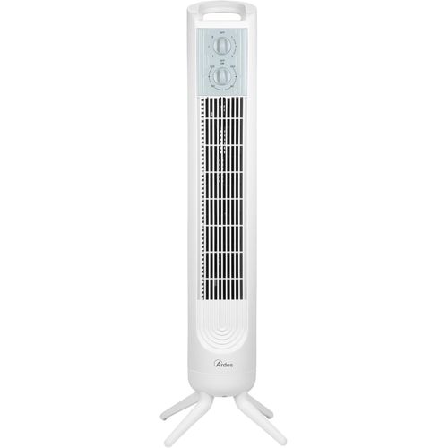 LETNERNY-Ventilateur Colonne Ar5T802 Elevate, Hauteur 81 Cm, Oscillation Automatique, Panneau De Commande, 3 Intensités, Minuterie De 120 Minutes, Blanc