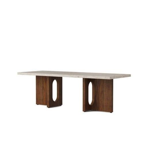 Audo - Table Basse Androgyne - Pierre Kunis Breccia - Noyer  - Beige