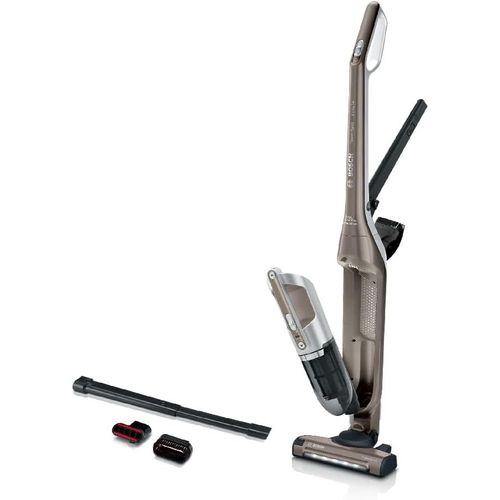 LETNERNY-Electroménager Série 4, Bbh3All23, Aspirateur Balai 2En1 Flexxo, Multifonction, Rechargeable, Autonomie De 50 Min, 2 Vitesses, Accessoires Inclus, 23V , Marron