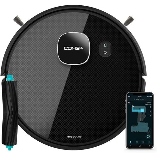 LETNERNY-Robot Aspirateur Conga Eternal Pet Vital. 110 Minutes DAutonomie, 3000 Pa Avec Une Puissance DAspiration imale De 2500 Pa, 3 Niveaux De Puissance, En Silicone, 10 Modes, App