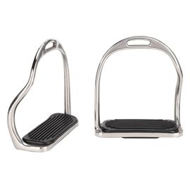 Etriers Antiderapants En Acier Inoxydable Pour Chevaux, Equipement D'equitation Avec Coussinet En Caoutchouc