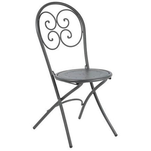 Emu - Chaise Pliante Pigalle - Fer Ancien - Gris